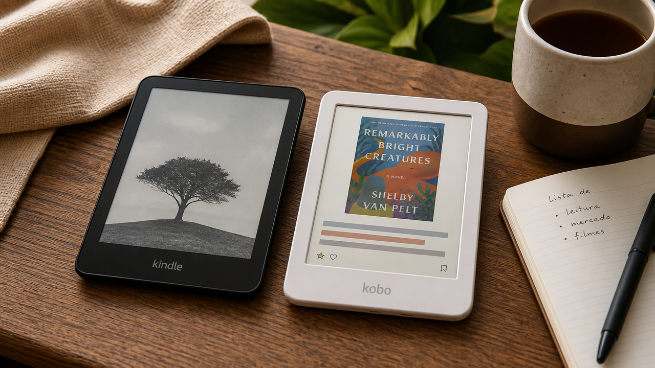 Kindle Paperwhite x Kobo Clara Colour: qual leitor digital faz mais sentido para quem lê todo dia?