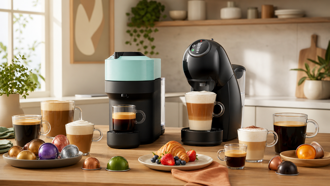 Nespresso Vertuo Pop x Dolce Gusto Genio S Plus: qual cafeteira combina mais com sua rotina?