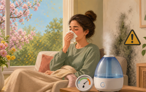 Rinite na primavera: quando um umidificador pode ajudar e quando exige cuidado