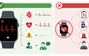 Smartwatch com ECG: o que esse recurso pode indicar — e o que ele não substitui
