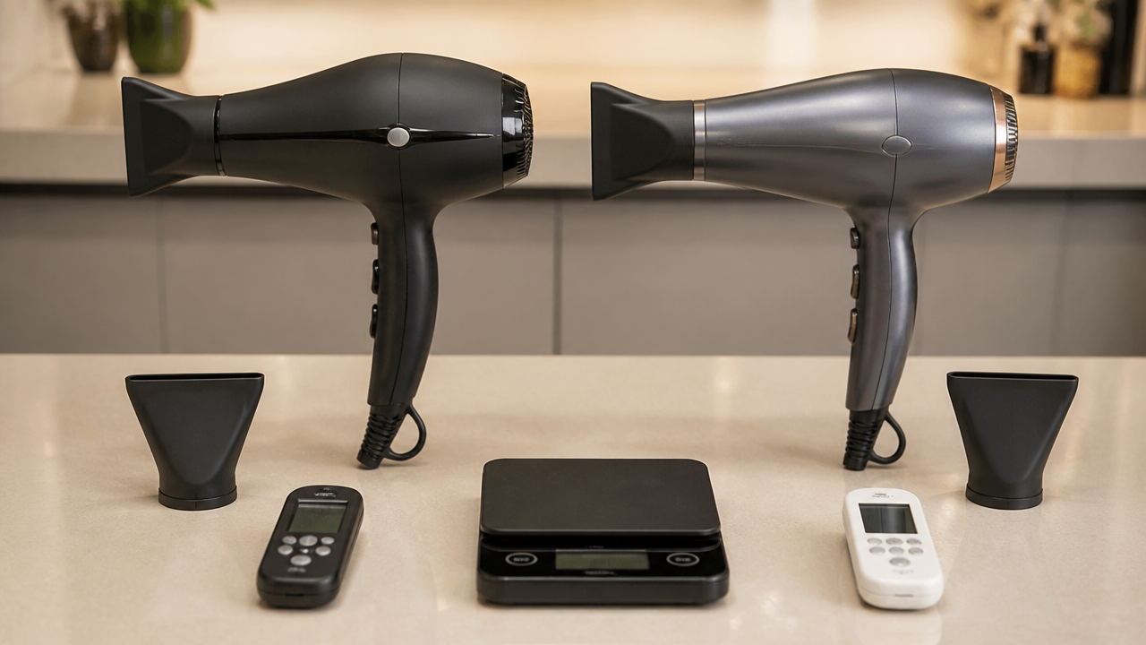 Secador Taiff x Gama Italy: potência, peso e temperatura — o que realmente importa