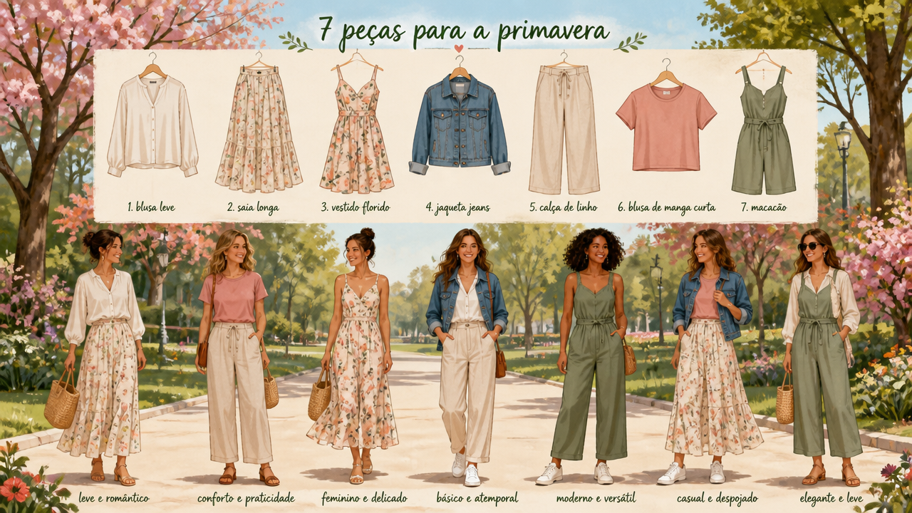 7 peças de primavera que combinam entre si e evitam compras que ficam paradas no armário