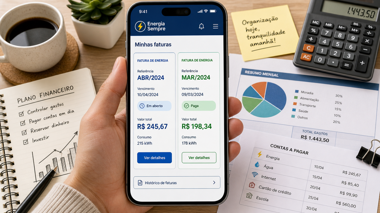 Conta de luz duplicada: como conferir a cobrança no app da distribuidora antes de pagar duas vezes