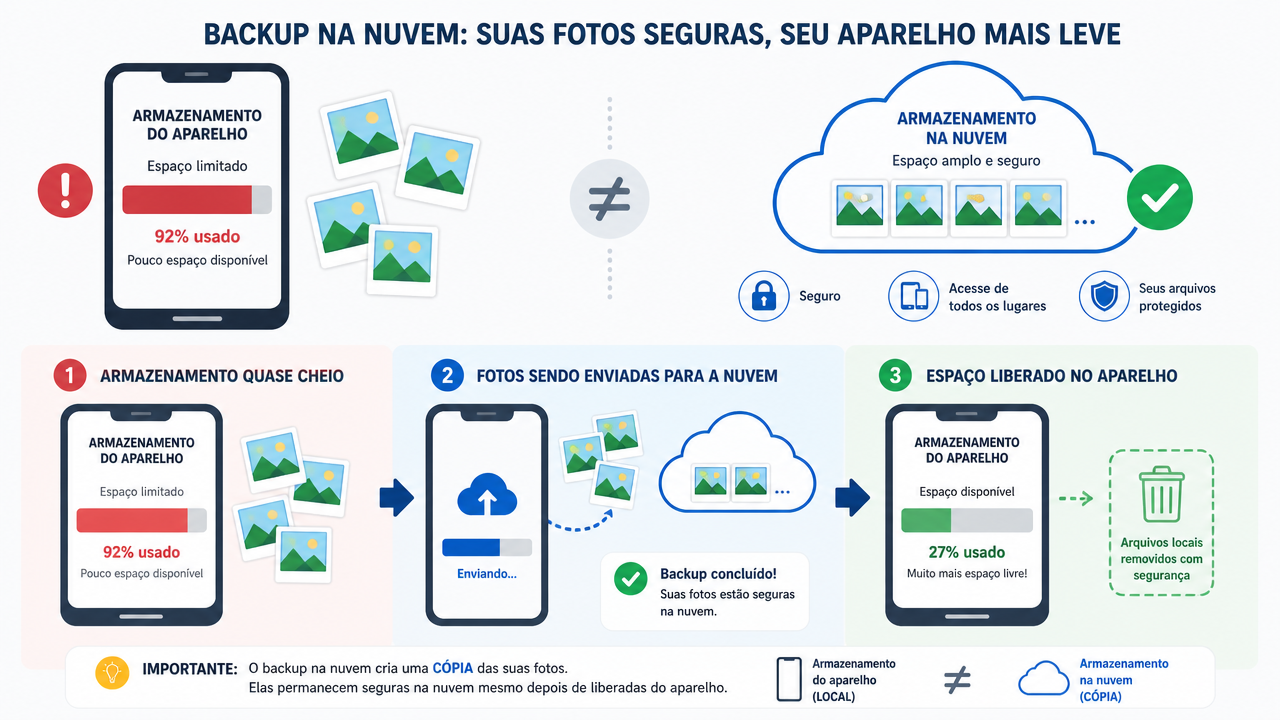 Google Fotos: como liberar espaço do celular sem apagar imagens que ainda não foram salvas na nuvem