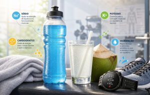Bebida isotônica x água de coco: quando cada opção pode fazer sentido em treinos mais longos