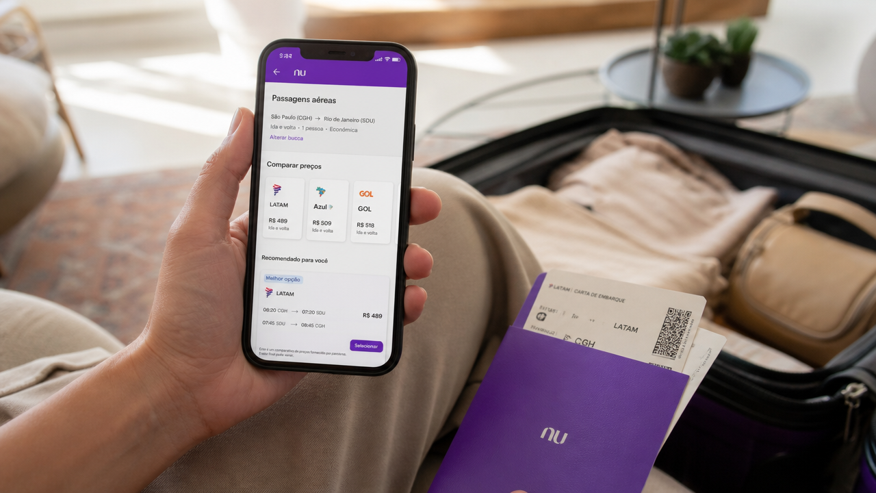 Nu Viagens: como comparar preço, condições e benefícios antes de comprar passagem pelo app