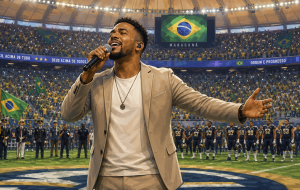 Péricles no NFL Rio 2026: cantor fará o Hino Nacional antes de Ravens x Cowboys no Maracanã