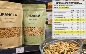 Rótulo de granola: como comparar açúcar, fibras e porção antes de escolher no supermercado
