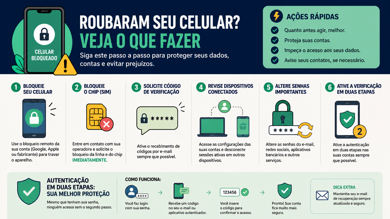 WhatsApp roubado: como recuperar a conta, revisar aparelhos conectados e reforçar a proteção