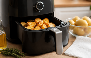 Batata crocante na air fryer: o detalhe simples que evita que ela fique murcha