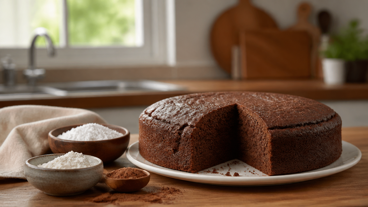 Bolo de chocolate fofinho sem trigo: como acertar a textura sem ressecar