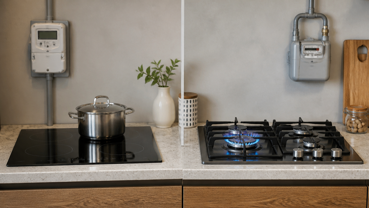 Cooktop de indução x cooktop a gás: qual pesa menos na conta no uso diário?