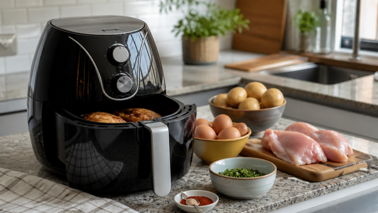 7 receitas de air fryer para fazer um jantar rápido gastando pouco