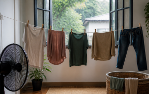 Como tirar cheiro de roupa que secou dentro de casa em dias frios ou chuvosos