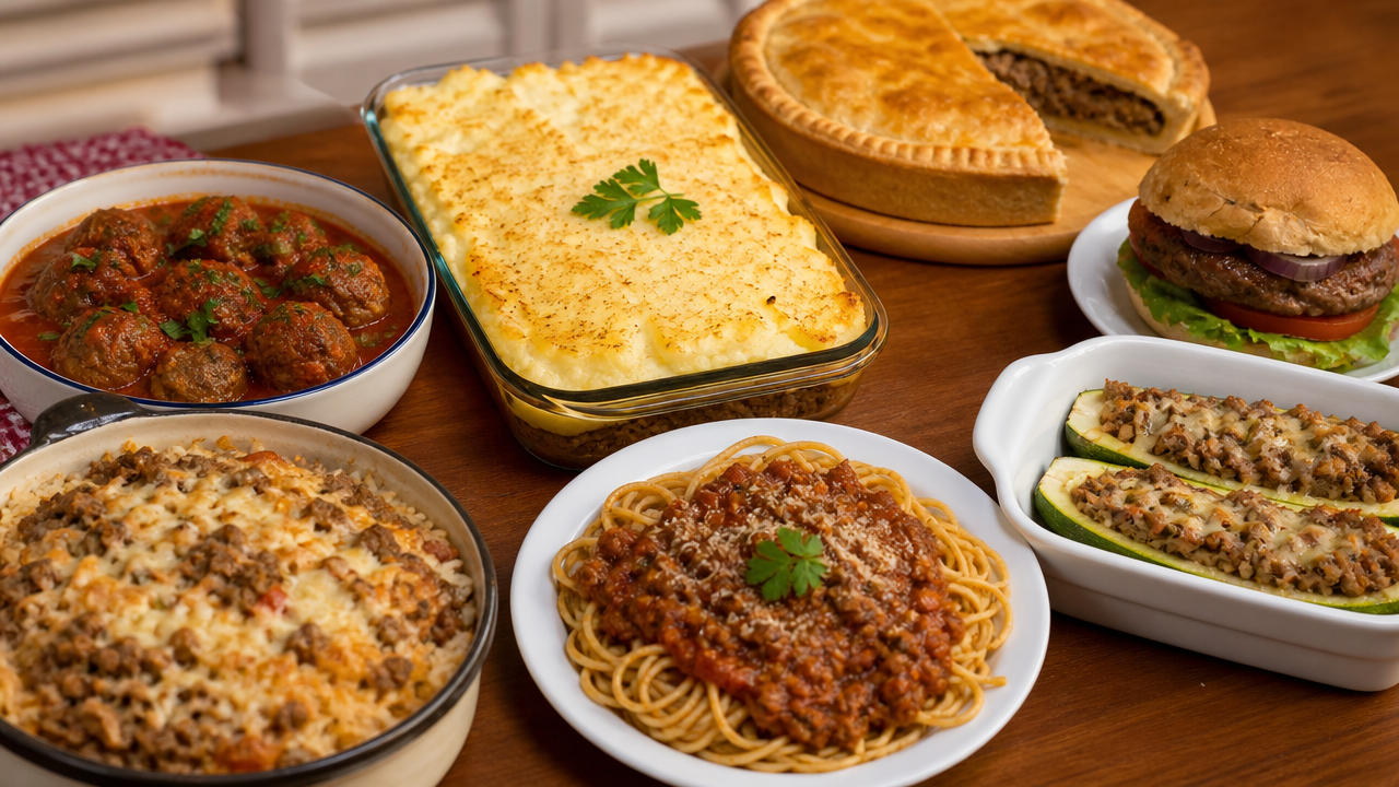 7 receitas econômicas com carne moída para variar o almoço da semana