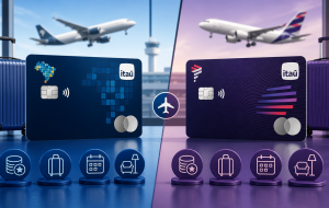 Cartão Azul Itaú x LATAM Pass Itaú: qual programa combina mais com seu jeito de viajar?