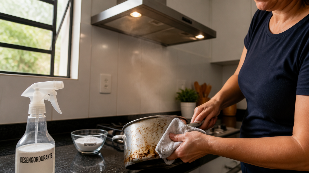 Como eliminar cheiro de gordura da cozinha sem deixar perfume forte no ambiente