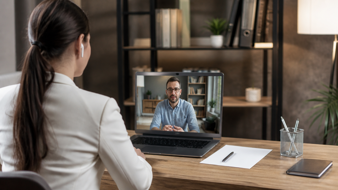 Entrevista por vídeo: o que recrutadores percebem antes mesmo de você responder