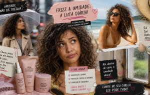 Cabelo armado com umidade: a ordem dos produtos que ajuda a controlar o frizz