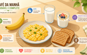 Café da manhã com proteína: 5 combinações práticas sem depender de suplemento