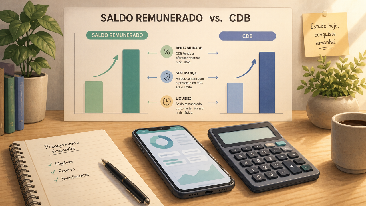 CDB de 100% do CDI x conta que rende automaticamente: onde o dinheiro pode render melhor?