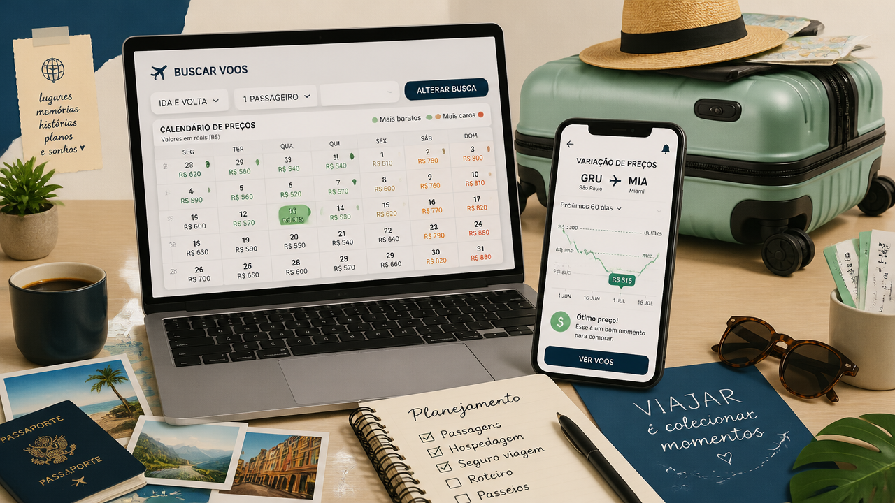 Google Flights x Skyscanner: como usar os alertas para comparar passagens sem pagar mais