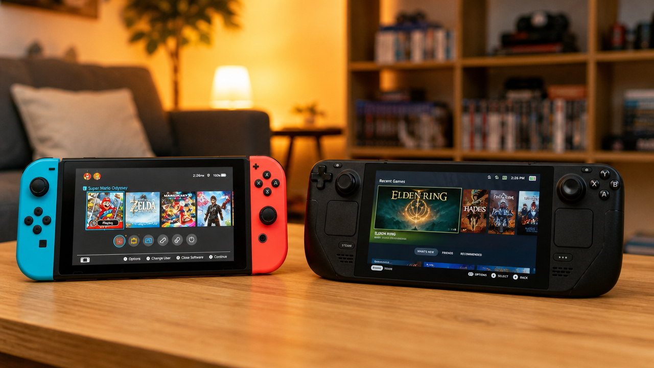 Nintendo Switch 2 x Steam Deck: qual portátil combina mais com quem joga fora de casa?