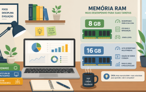 Notebook com 8 GB ou 16 GB de RAM: onde a diferença aparece no uso real?