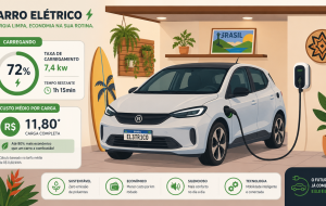 Carro elétrico em casa: quanto custa recarregar um BYD Dolphin Mini ou outro compacto?