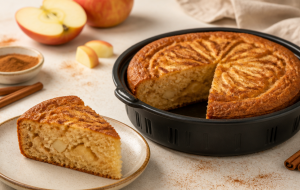 Bolo de maçã na air fryer: como assar o centro sem queimar a superfície