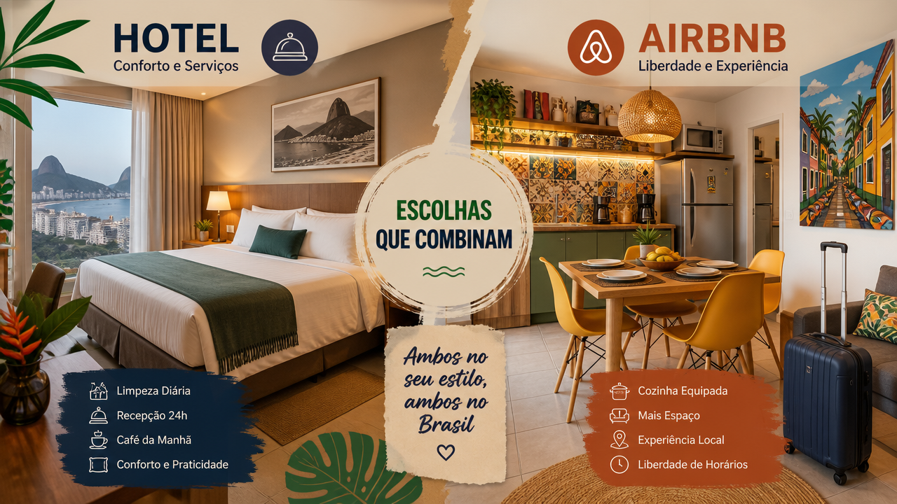 Hotel x Airbnb em feriado de três dias: quando a taxa de limpeza muda a escolha?