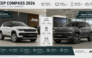 Jeep Compass 2026: Sport, Longitude ou versões híbridas, qual compensa para a família?