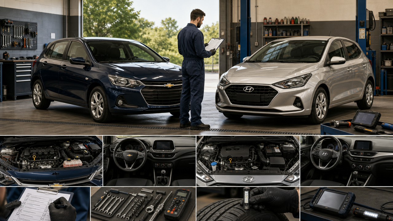 Chevrolet Onix usado x Hyundai HB20 usado: revisão e revenda que pesam na escolha