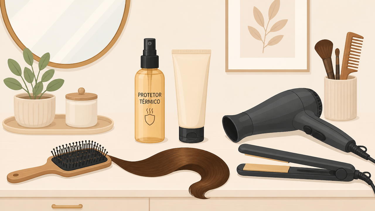 Protetor térmico em spray ou creme: qual escolher para escova e chapinha?