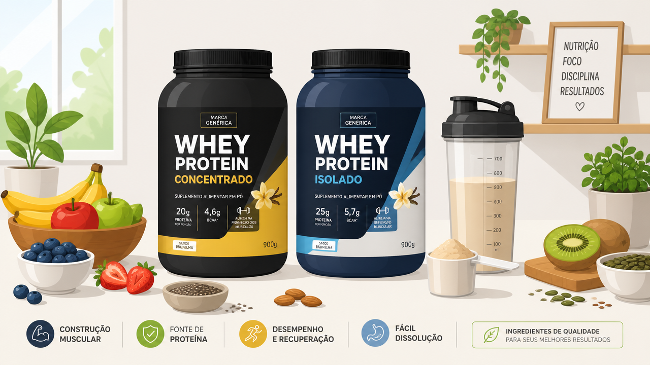 Whey concentrado ou isolado: o que considerar quando o leite causa desconforto?