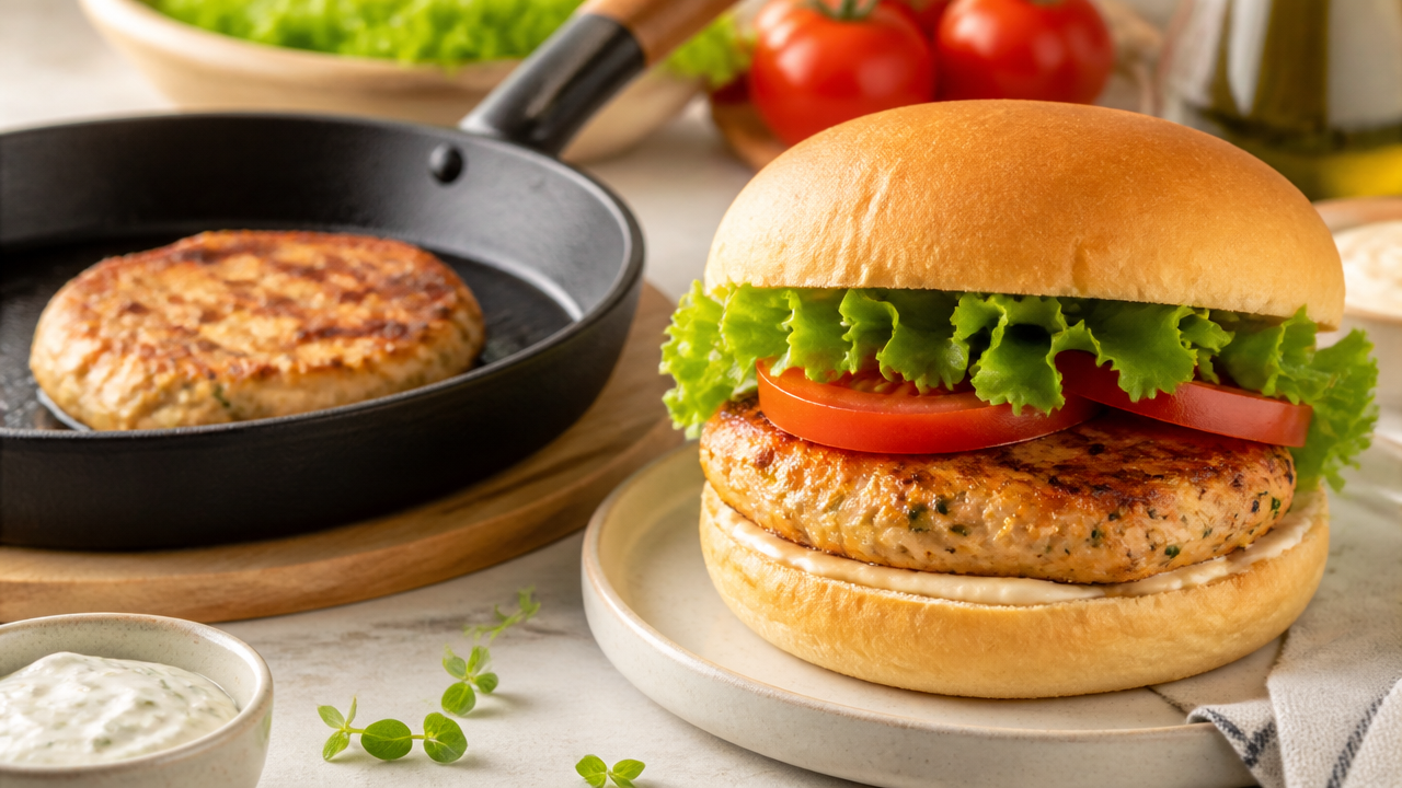 Hambúrguer caseiro de frango: como preparar sem deixar a carne seca