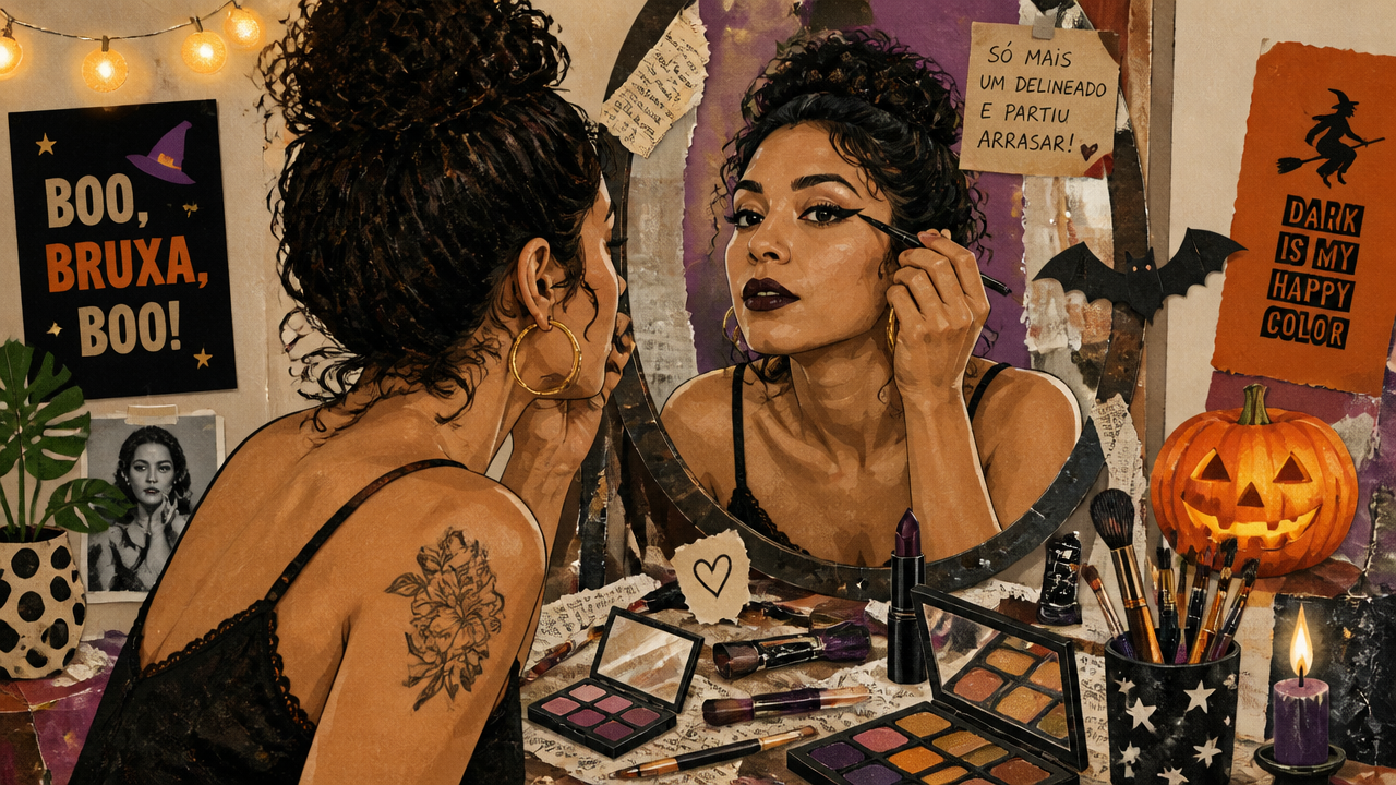 Maquiagem de Halloween com produtos do dia a dia: como fazer e remover sem irritar a pele