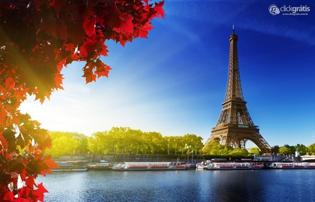 Papel De Parede A Torre Eiffel Cartão Postal De Paris