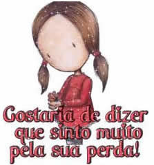 Carinhosa mensagem de pêsame.