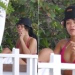 Rihanna é flagrada fumando baseado