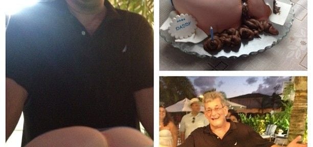 Aniversário do pai de Claudia Leitte é comemorado com bolo super estranho