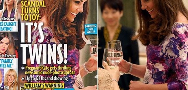 Revista é acusada de alterar foto e insinuar gravidez de Kate Middleton