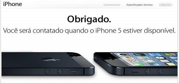 Apple cadastra usuários brasileiros que têm interesse em comprar iPhone 5