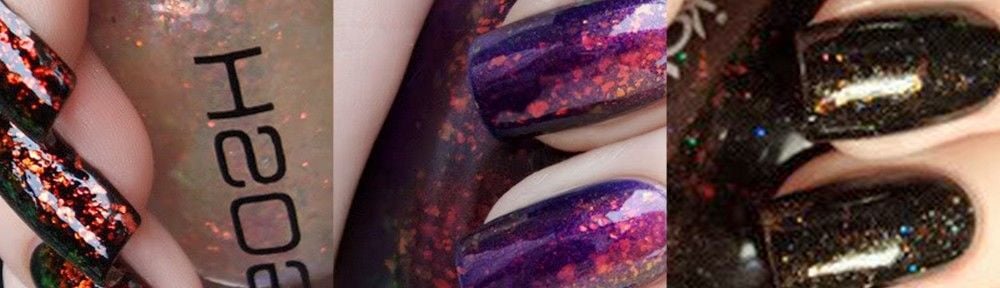 Esmaltes Flocados e holográficos