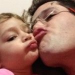 Pedro Leonardo comemora com filha a sua recuperação