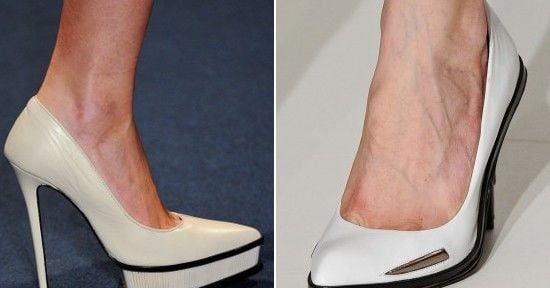 Sapatos brancos de volta a moda