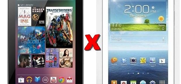 Galaxy Tab 3 ou Nexus 7
