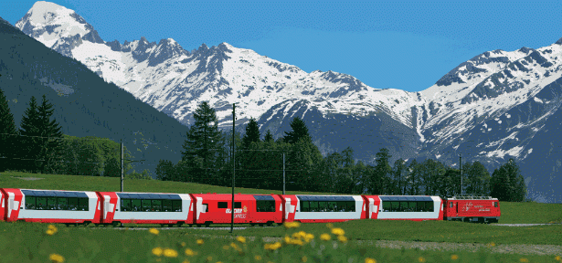 Conheça os 'Alpes Suíços' com o trem mais alto da Europa
