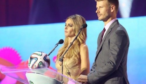 Fernanda Lima e Rodrigo Hilbert foram os destaques do sorteio da Copa 2014
