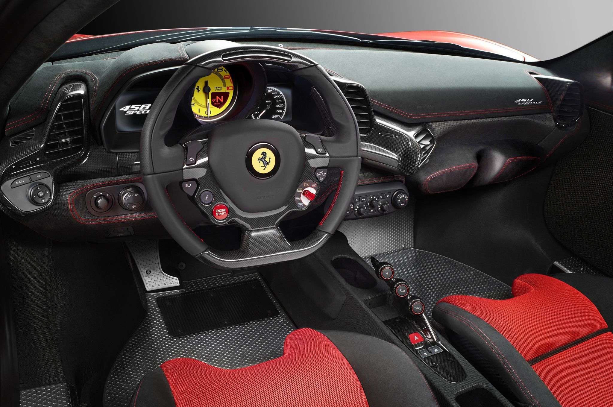 Interior da Ferrari